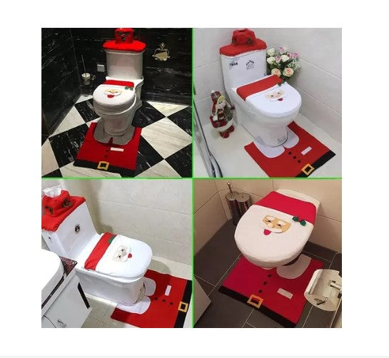 Set De Baño Decoración Cosas De Navidad